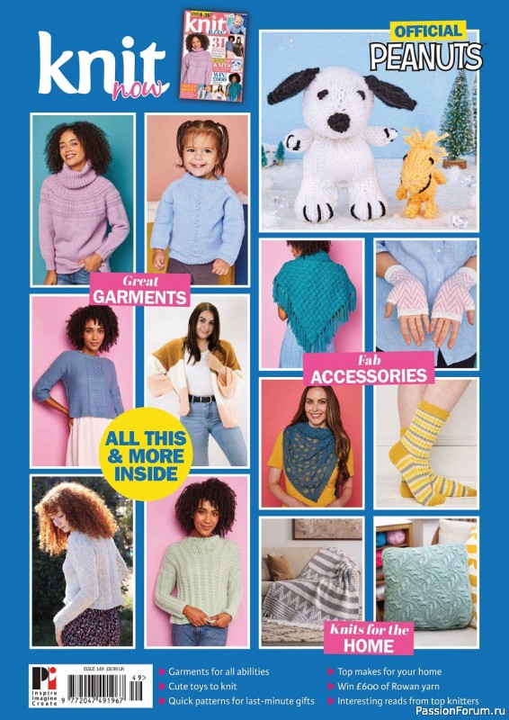 Вязаные проекты спицами в журнале «Knit Now №149 2022»