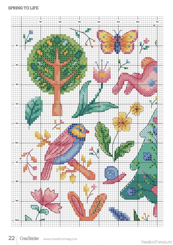 Коллекция вышивки в журнале «CrossStitcher №393 2023»