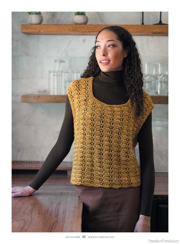 Вязаные модели в журнале «Interweave Knits - Winter 2024»