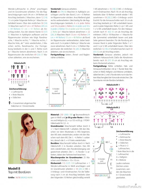 Вязаные модели в журнале «Meine Hakelmode Sonderheft MH063 2025»