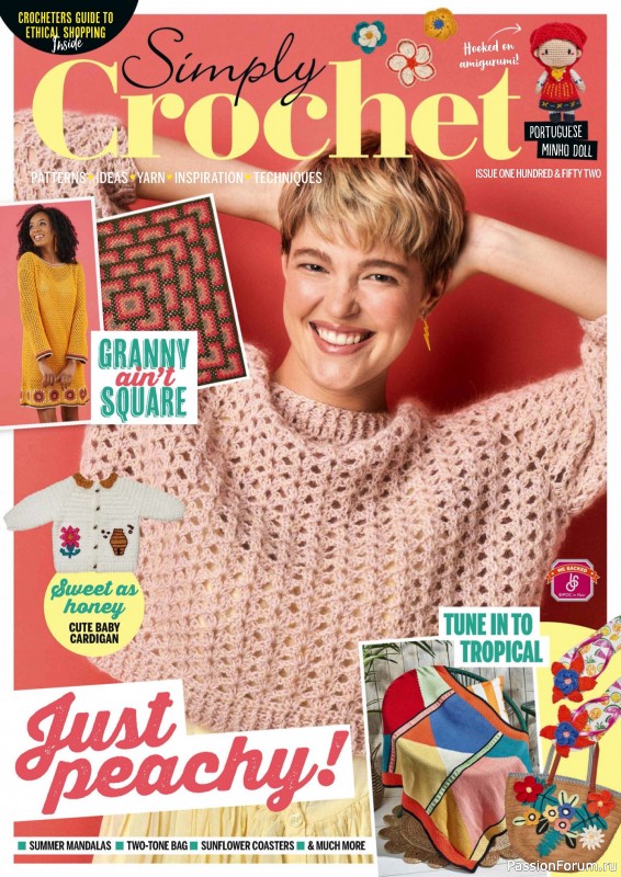 Вязаные проекты крючком в журнале «Simply Crochet №152 2024»