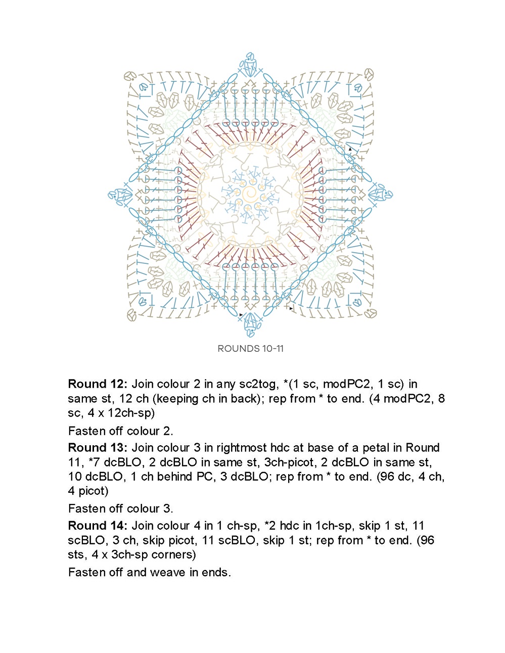 Коллекция проектов крючком в книге &laquo;100 Crochet Tiles&raquo;