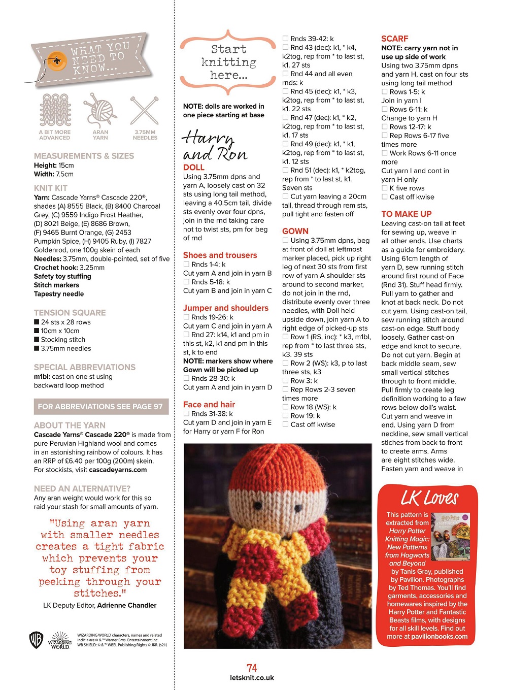 Женские и детские вязаные модели в журнале "Let’s Knit №180 2022"