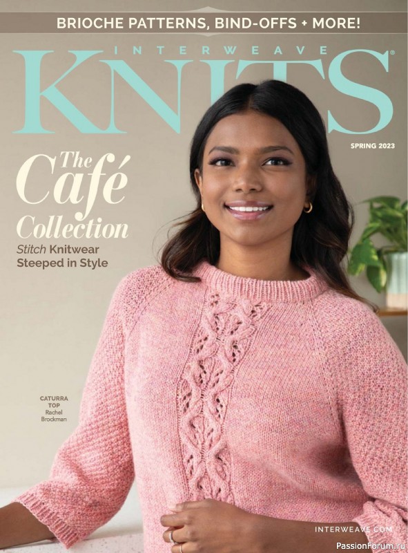 Вязаные модели в журнале «Interweave Knits - Spring 2023»