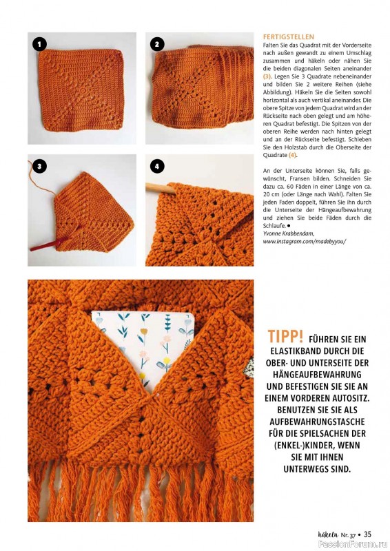 Вязаные проекты крючком в журнале «Hakeln Das MaschenMagazin №37 2023»