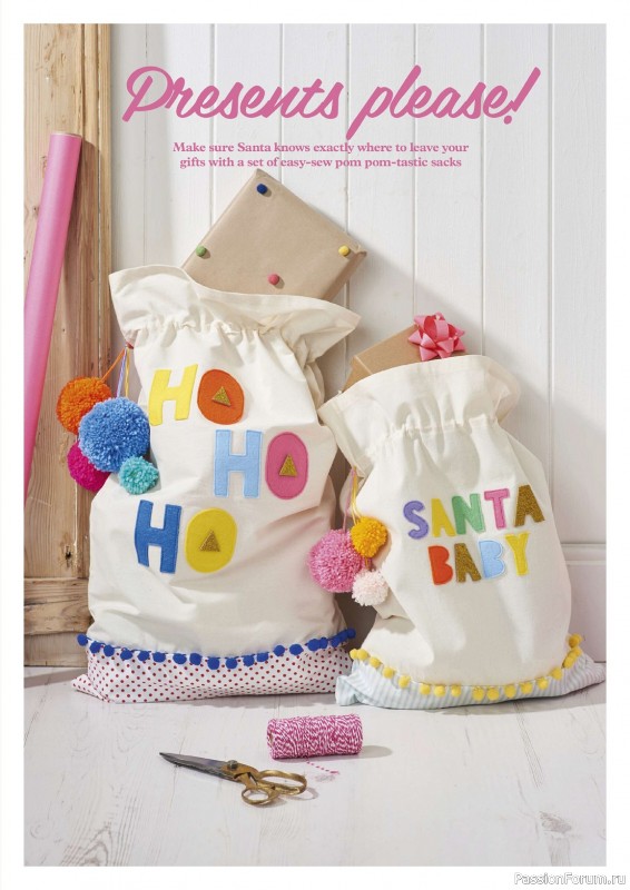 Коллекция проектов для рукодельниц в журнале «Mollie Makes - Christmas Crafts 2023»