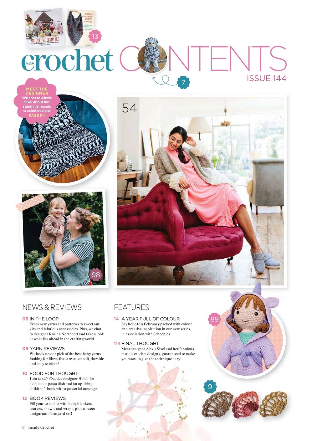 Вязаные модели одежды в журнале "Inside Crochet №144 2022"