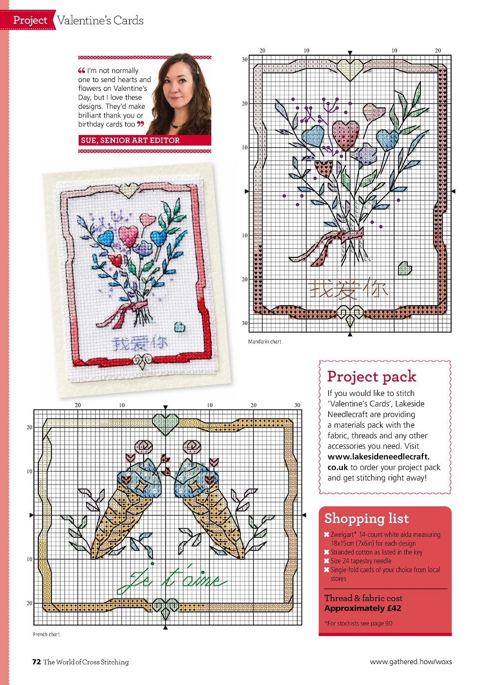 Журнал "The World of Cross Stitching №316 2022"