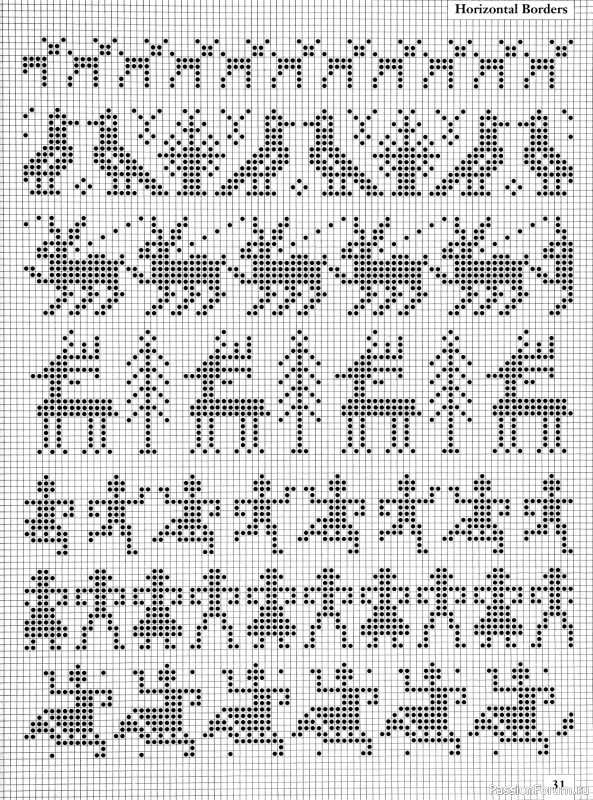 Коллекция узоров в книге «Charts for Colour Knitting»
