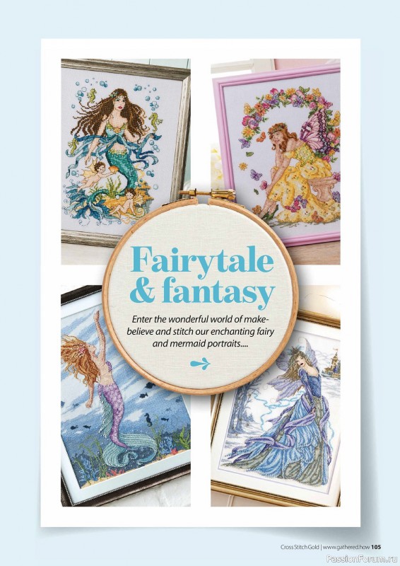 Коллекция вышивки в журнале «Cross Stitch Gold - Figures Collection 2023»