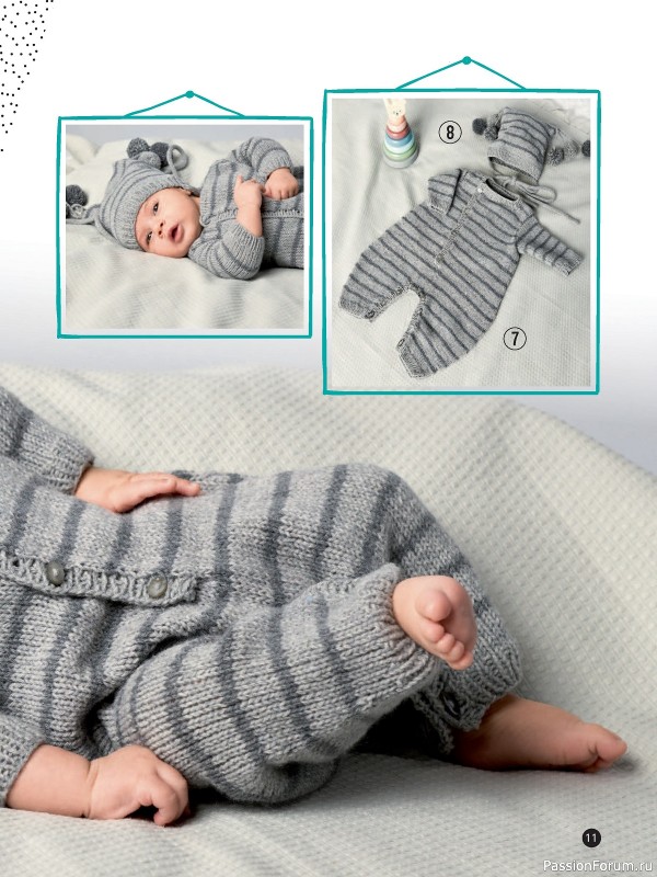 Вязаные модели для детей в журнале «Baby Maschenmode №61 2024»