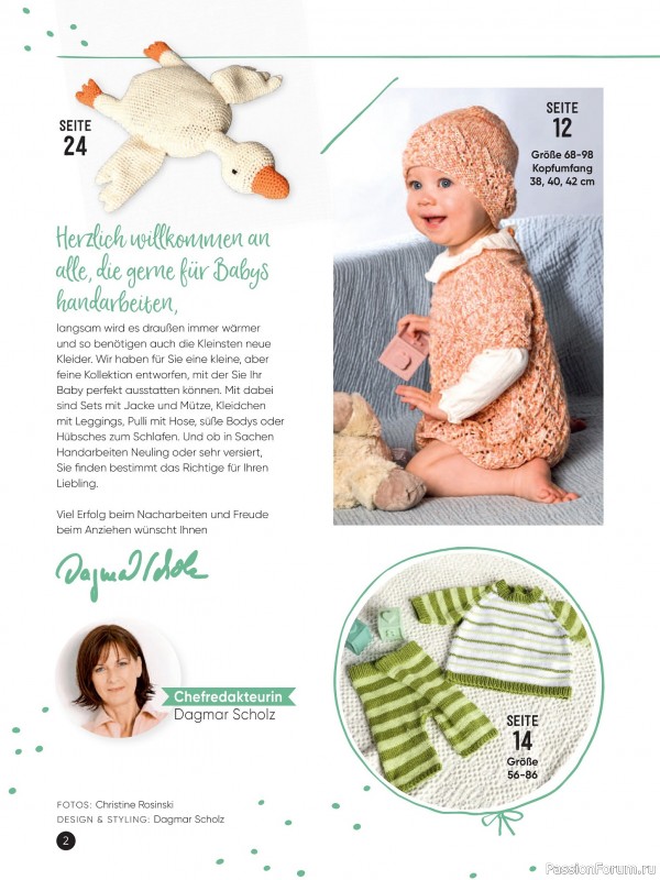 Вязаные модели для детей в журнале «Baby Maschenmode №65 2025»