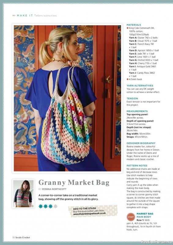 Вязаные проекты крючком в журнале «Inside Crochet №149 2022»