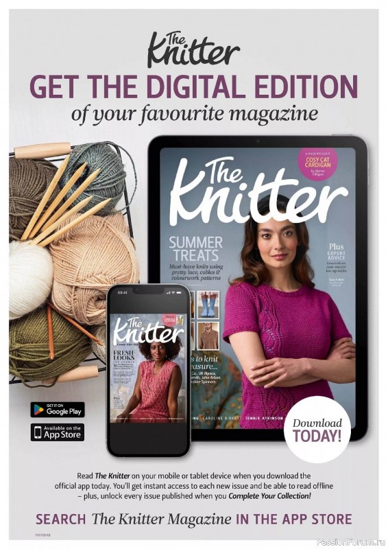 Вязаные проекты спицами в журнале «The Knitter №191 2023»