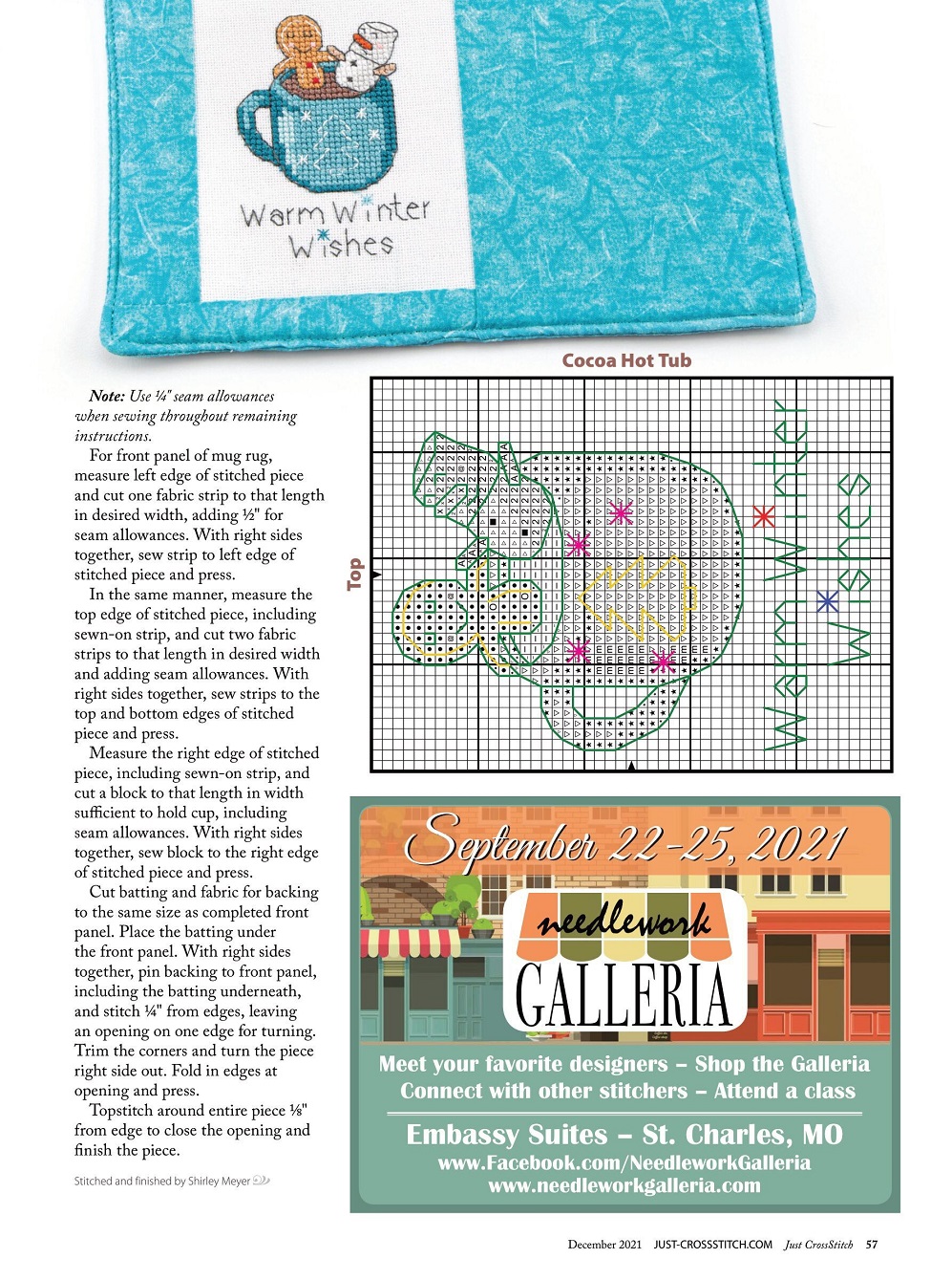 Журнал "Just CrossStitch - December" 2021
