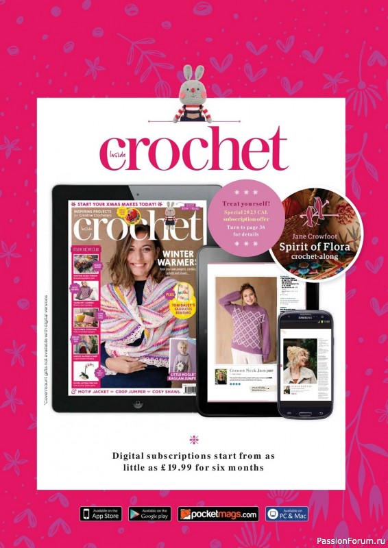Вязаные модели крючком в журнале «Inside Crochet №154 2023»
