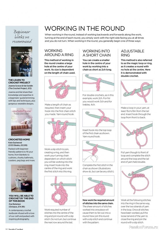 Вязаные модели крючком в журнале «Inside Crochet №154 2023»