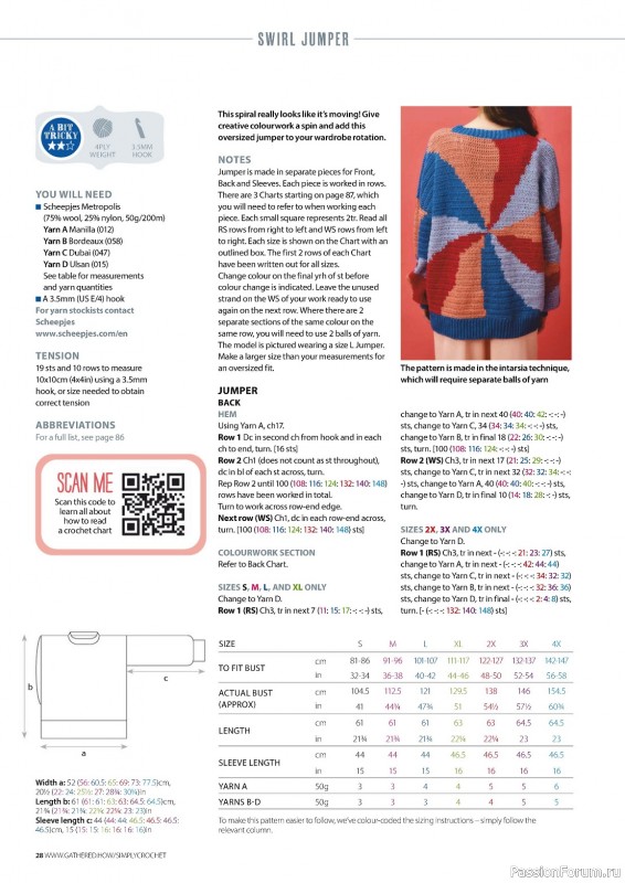 Вязаные проекты крючком в журнале «Simply Crochet №144 2023»