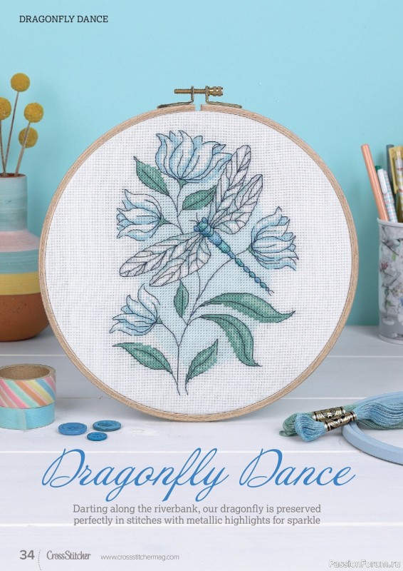 Коллекция вышивки в журнале «CrossStitcher №400 2023»