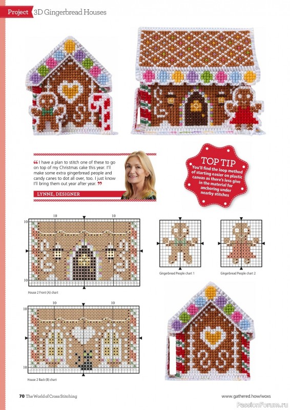 Коллекция вышивки в журнале «The World of Cross Stitching №338 2022»