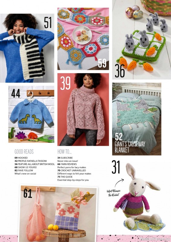 Вязаные проекты крючком в журнале «Simply Crochet №147 2024»