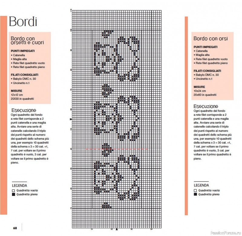 Вязаные проекты крючком в журнале «Uncinetto Manuale Filet №6 2022»