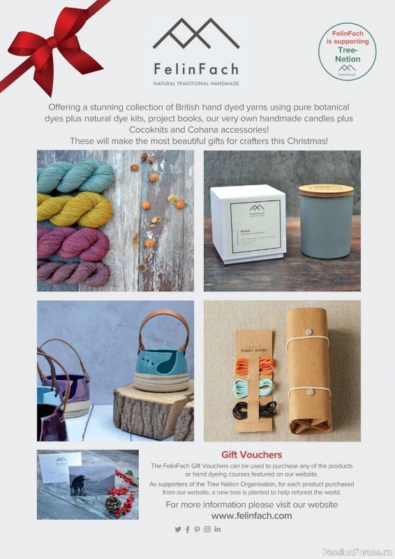 Вязаные проекты спицами в журнале «Let's Knit №189 Christmas 2022»