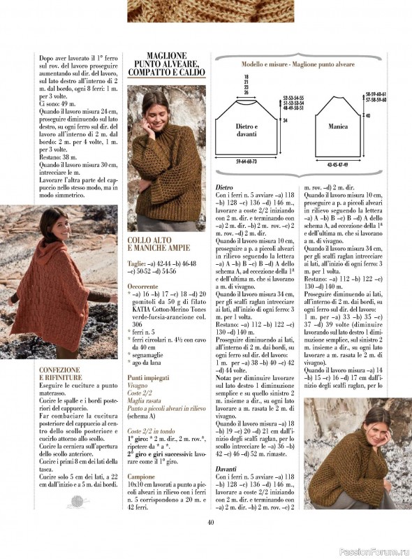 Вязаные модели в журнале «Piu Maglia №45 2025»