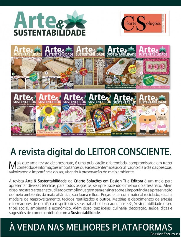 Вязаные проекты крючком в журнале «Ideias Criativas Artesanais - Janeiro 2024»