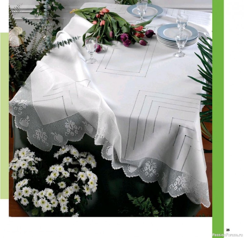 Вязаные проекты крючком в журнале «Uncinetto Manuale Filet №6 2022»