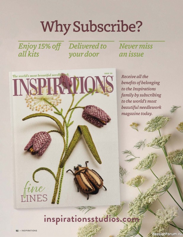 Коллекция вышивки в журнале «Inspirations №126 2025»