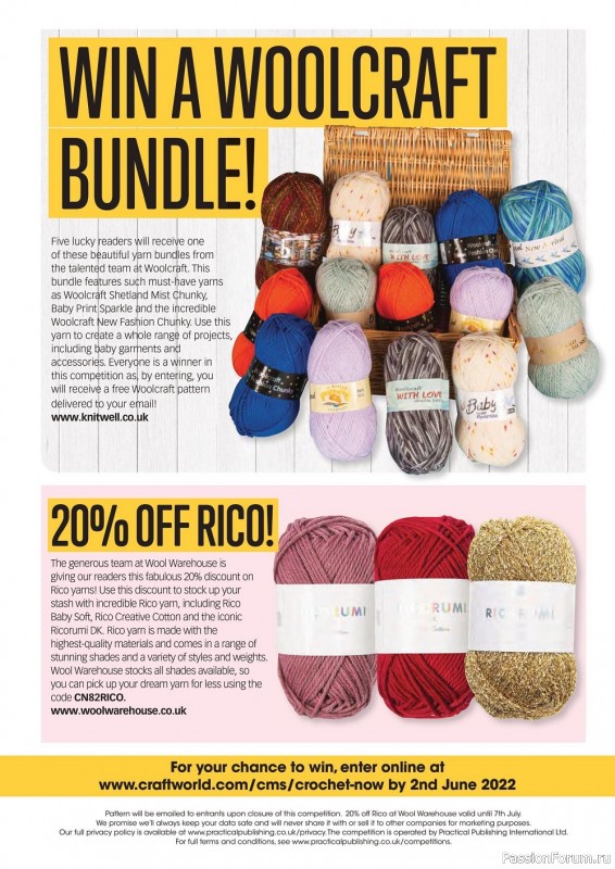 Вязаные модели крючком в журнале «Crochet Now №82 2022»