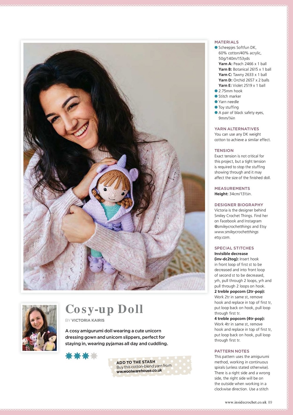 Вязаные модели одежды в журнале "Inside Crochet №144 2022"