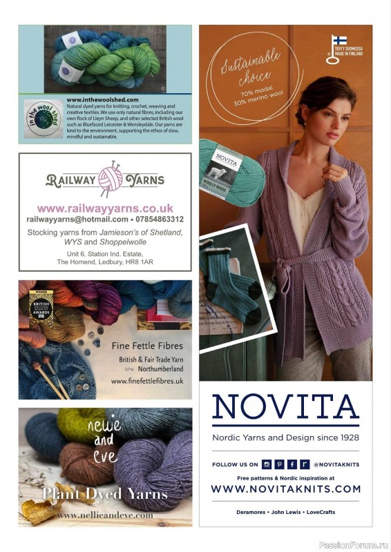 Вязаные модели для всей семьи в журнале "The Knitter №173 2022"