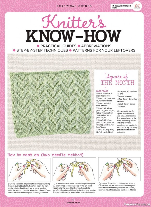 Вязаные модели спицами в журнале «Let's Knit №187 2022»