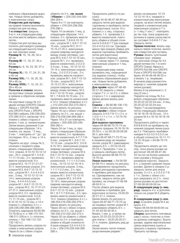 Вязаные модели в журнале «Creazion №4 2023»