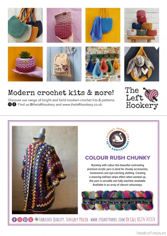 Вязаные проекты крючком в журнале «Simply Crochet №153 2024»