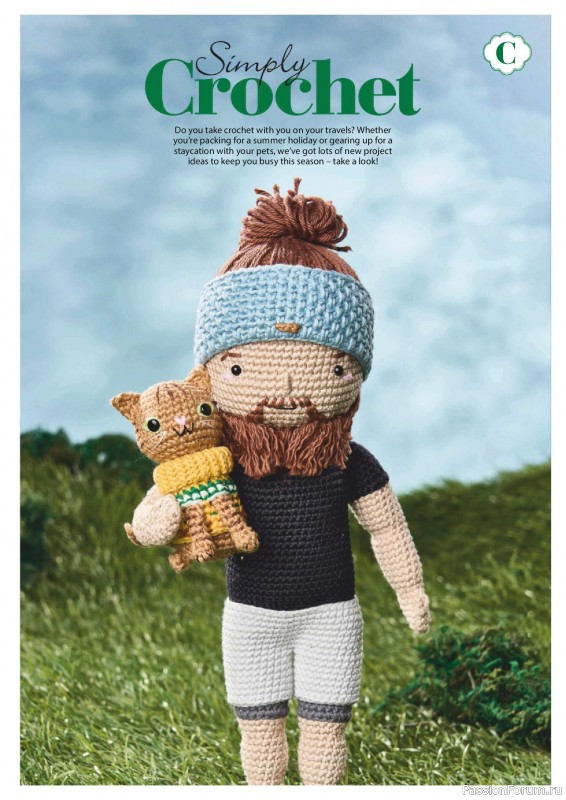 Вязаные проекты крючком в журнале «Simply Crochet №163 2025»