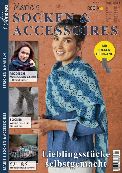 Вязаные проекты в журнале &laquo; Marie&#039;s Socken &amp; Accessoires №2 2022&raquo;