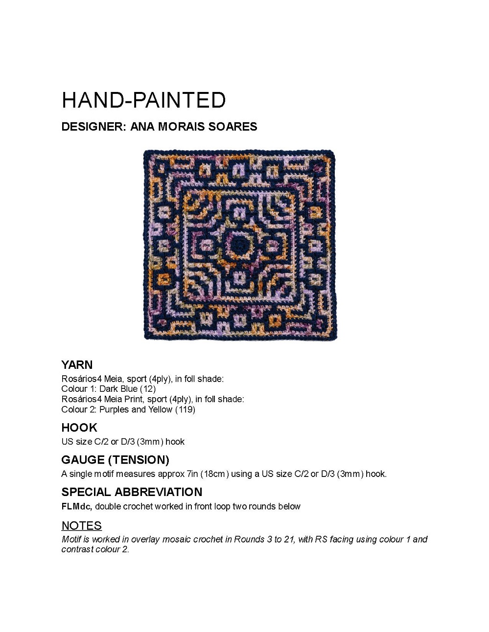 Коллекция проектов крючком в книге &laquo;100 Crochet Tiles&raquo;