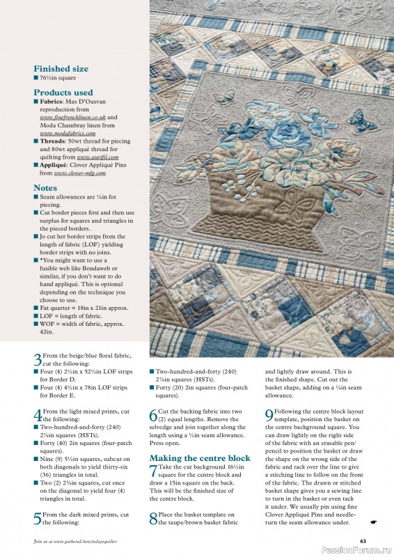 Коллекция проектов для рукодельниц в журнале «Todays Quilter №128 2025»