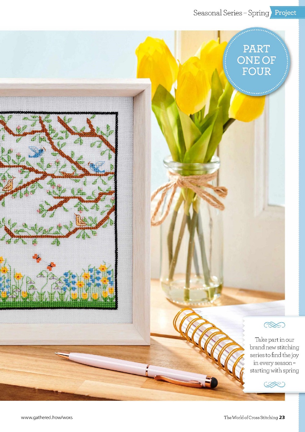 Идей для вышивания в журнале "The World of Cross Stitching №317 2022"