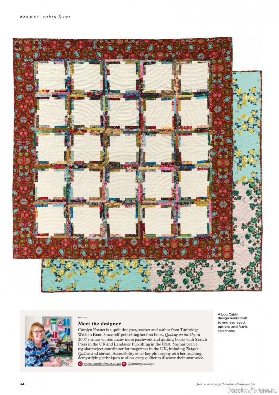 Коллекция проектов для рукодельниц в журнале «Todays Quilter №125 2025»