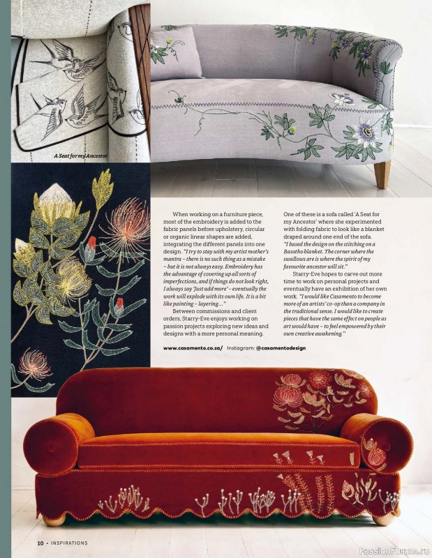 Коллекция вышивки в журнале «Inspirations №126 2025»