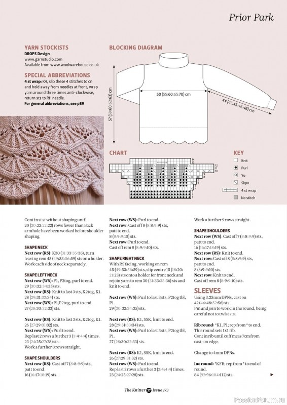 Вязаные модели для всей семьи в журнале "The Knitter №173 2022"