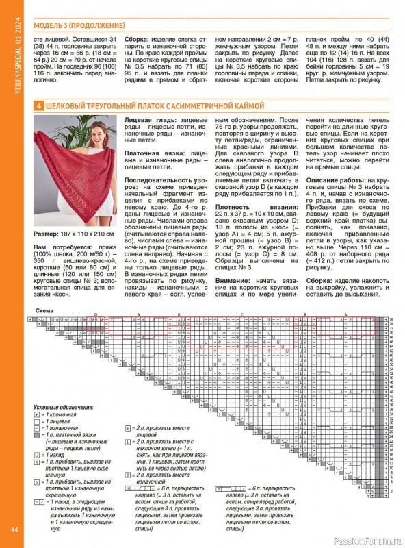 Вязаные модели в журнале «Модное вязание №1 2024»