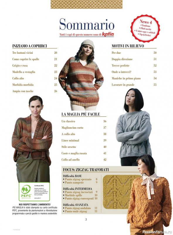 Вязаные модели в журнале «Piu Maglia №31 2022»