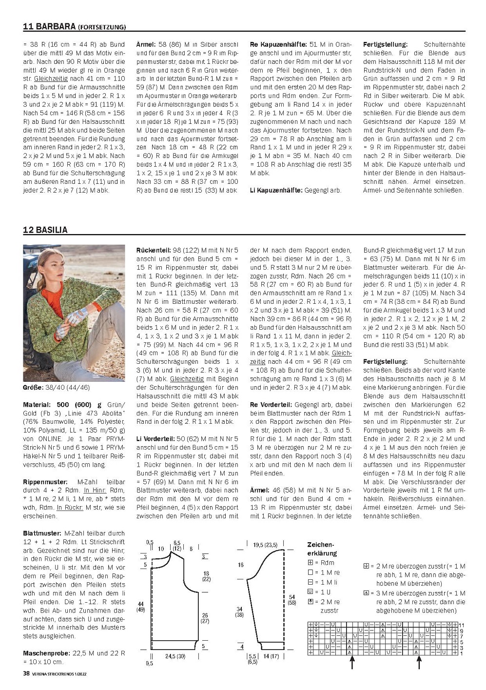 Стильные моделеи в журнале"Verena Stricktrends №1 2022"