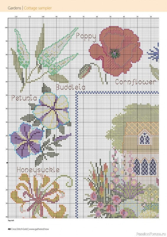 Коллекция вышивки в журнале «Cross Stitch Gold - Floral Collection 2023»