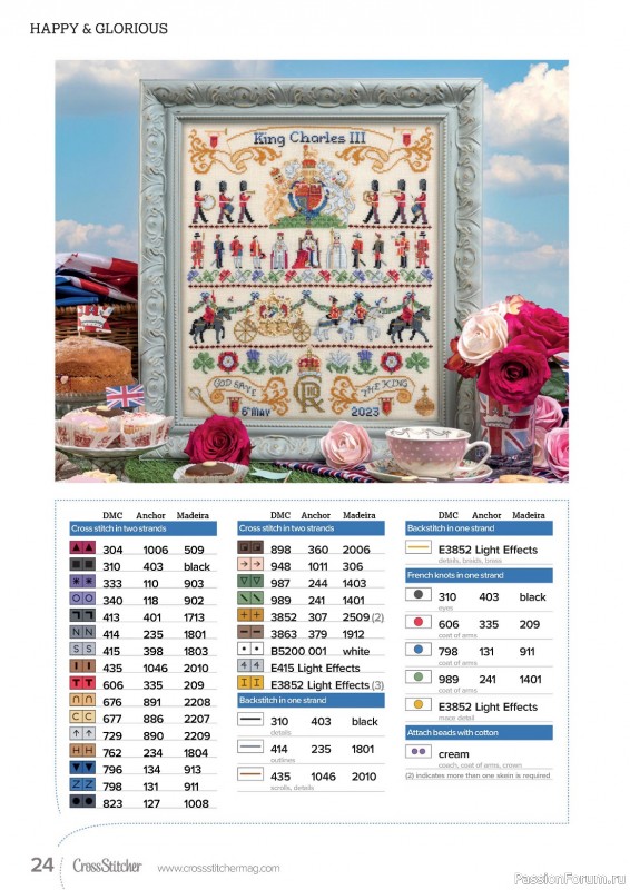 Коллекция вышивки в журнале «CrossStitcher №395 2023»